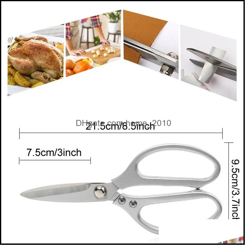 Kitchen Scissors Aluminum Handle Food Mtifunction Potry Chicken Bone Fish  Strong Shears Home Use Vegetables Dh1462 Drop Delivery Gar Dh9Q0 From  Home_2010, $6.04